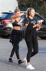 SOFIA RICHIE and LOTTIE MOSS at Yoga Studio in Los Angeles 02/04/2020