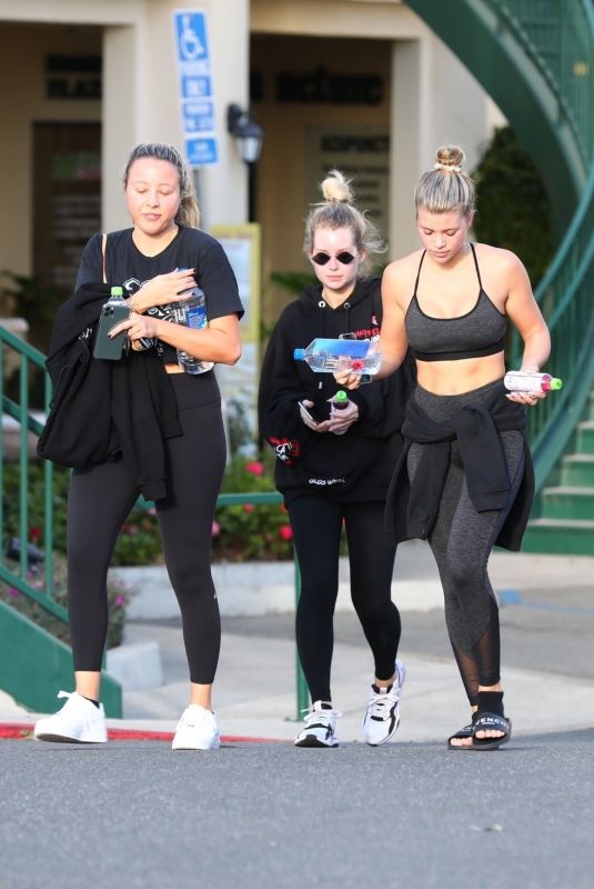 SOFIA RICHIE and LOTTIE MOSS at Yoga Studio in Los Angeles 02/04/2020
