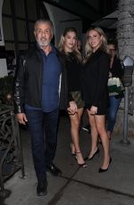 SOPHIA and SISTINE STALLONE at Madeo Restaurant in Beverly Hills 02/01/2020