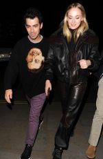 SOPHIE TURNER and Joe Jonas Arrives at Their Hotel 04/02/2020