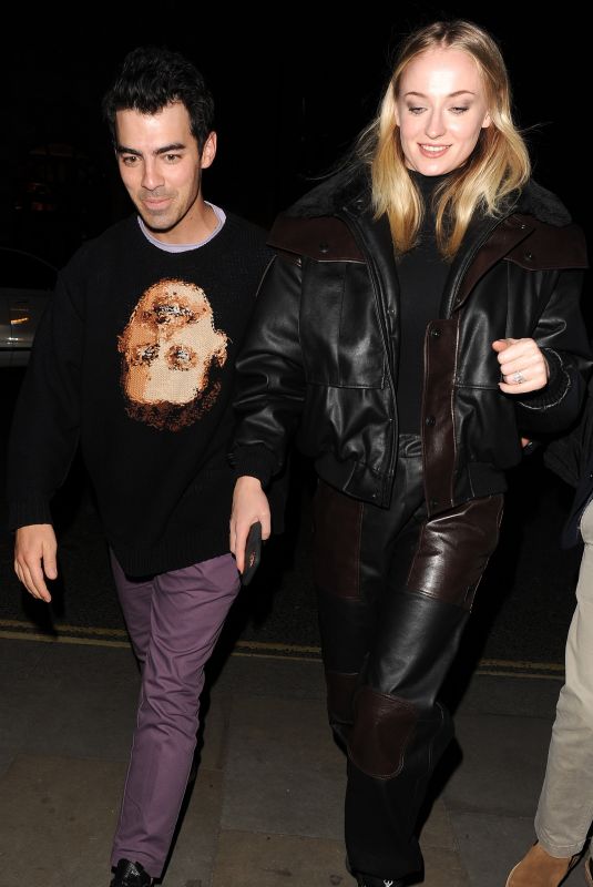 SOPHIE TURNER and Joe Jonas Arrives at Their Hotel 04/02/2020