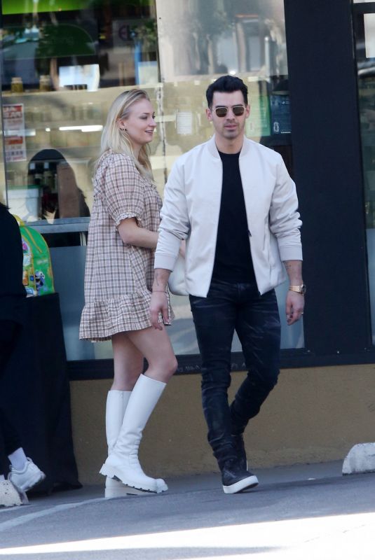 SOPHIE TURNER and Joe Jonas Out in Los Angeles 02/26/2020