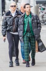 SOPHIE TURNER and Joe Jonas Out Shopping in Zuric 02/13/2020