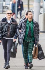 SOPHIE TURNER and Joe Jonas Out Shopping in Zuric 02/13/2020