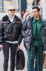 SOPHIE TURNER and Joe Jonas Out Shopping in Zuric 02/13/2020