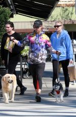 SOPHIE TURNER and Joe Jonas Out with Their Dogs in Studio City 02/25/2020