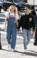SOPHIE TURNER and Joe Jonas Shopping at Louis Vuitton and Versace in Beverly Hills 02/28/2020