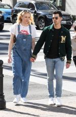 SOPHIE TURNER and Joe Jonas Shopping at Louis Vuitton and Versace in Beverly Hills 02/28/2020