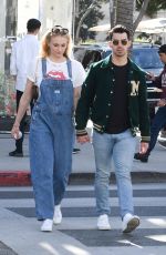 SOPHIE TURNER and Joe Jonas Shopping at Louis Vuitton and Versace in Beverly Hills 02/28/2020