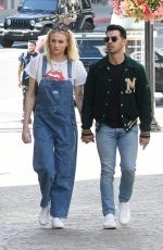 SOPHIE TURNER and Joe Jonas Shopping at Louis Vuitton and Versace in Beverly Hills 02/28/2020