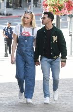 SOPHIE TURNER and Joe Jonas Shopping at Louis Vuitton and Versace in Beverly Hills 02/28/2020