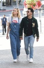 SOPHIE TURNER and Joe Jonas Shopping at Louis Vuitton and Versace in Beverly Hills 02/28/2020