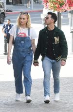 SOPHIE TURNER and Joe Jonas Shopping at Louis Vuitton and Versace in Beverly Hills 02/28/2020