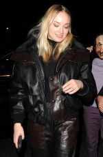 SOPHIE TURNER Night Out in London 02/04/2020