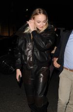 SOPHIE TURNER Night Out in London 02/04/2020