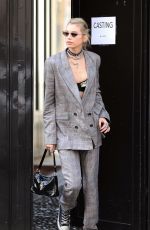 STELLA MAXWELL Arrives at Etro Fashion Show in Milan 02/20/2020