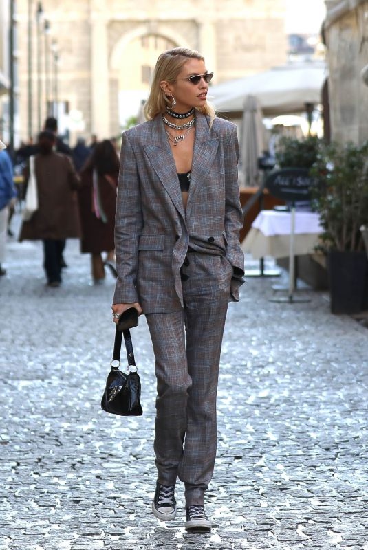 STELLA MAXWELL Out at Milan Fashion Week 02/20/2020