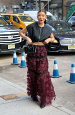 STORM REID Out at New York Fashion Week 02/08/2020