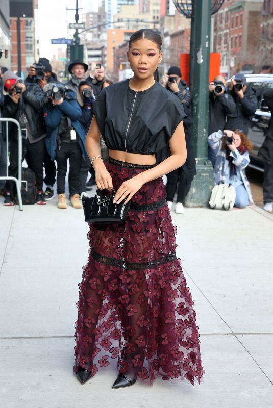 STORM REID Out at New York Fashion Week 02/08/2020