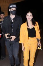 SUNNY LEONE Arrives at Airport in Mumbai 02/06/2020