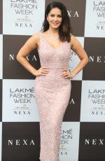 SUNNY LEONE at Peta India Event Lakme Fashion Week in Mumbai 02/14/2020