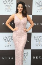 SUNNY LEONE at Peta India Event Lakme Fashion Week in Mumbai 02/14/2020