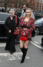 SYDNEY SWEENEY Arrives at Balmain Show at Paris Fashion Week 02/28/2020