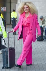 TALLIA STORM All in Pink Arrives at BBC Radio One in London 02/27/2020