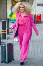 TALLIA STORM All in Pink Arrives at BBC Radio One in London 02/27/2020