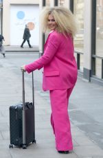 TALLIA STORM All in Pink Arrives at BBC Radio One in London 02/27/2020