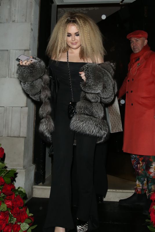 TALLIA STORM Leaves Annabel’s Private Members Club in London 02/16/2020