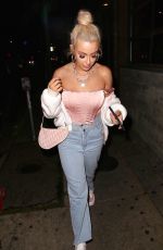 TANA MONGEAU Leaves a Comedy Club in Hollywood 02/13/2020