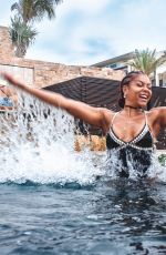 TARAJI P. HENSON in Swimsuit at Nobu Hotel in Los Cabos 02/20/2020