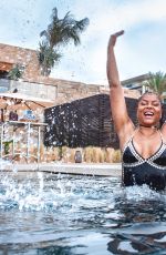 TARAJI P. HENSON in Swimsuit at Nobu Hotel in Los Cabos 02/20/2020