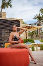 TARAJI P. HENSON in Swimsuit at Nobu Hotel in Los Cabos 02/20/2020