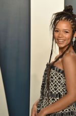 TAYLOR RUSSELL at 2020 Vanity Fair Oscar Party in Beverly Hills 02/09/2020