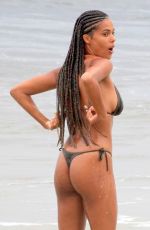 TINA KUNAKEY in Bikini at a Beach in Rio De Janeiro 02/21/2020
