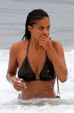 TINA KUNAKEY in Bikini at a Beach in Rio De Janeiro 02/21/2020