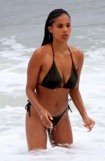 TINA KUNAKEY in Bikini at a Beach in Rio De Janeiro 02/21/2020