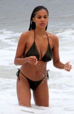 TINA KUNAKEY in Bikini at a Beach in Rio De Janeiro 02/21/2020