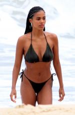 TINA KUNAKEY in Bikini at a Beach in Rio De Janeiro 02/21/2020