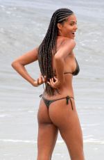 TINA KUNAKEY in Bikini at a Beach in Rio De Janeiro 02/21/2020