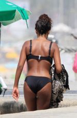TINA KUNAKEY in Bikini on the Beach in Rio De Janeiro 02/24/2020