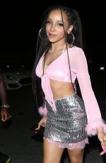 TINASHE Leaves Hyde in West Hollywood 02/06/2020