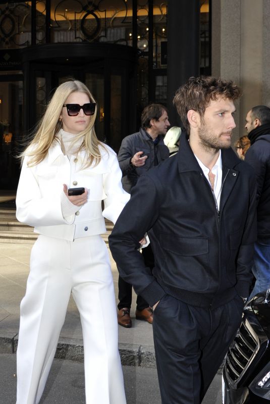 TONI GARRN and Alex Pettyfer Leaves Their Hotel in Milan 02/23/2020