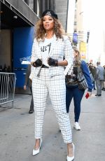 TYRA BANKS Arrives at Good Morning America in New York 02/24/2020