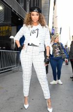TYRA BANKS Arrives at Good Morning America in New York 02/24/2020