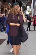 TYRA BANKS Out and About in New York 02/24/2020