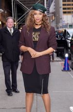 TYRA BANKS Out and About in New York 02/24/2020