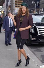 TYRA BANKS Out and About in New York 02/24/2020